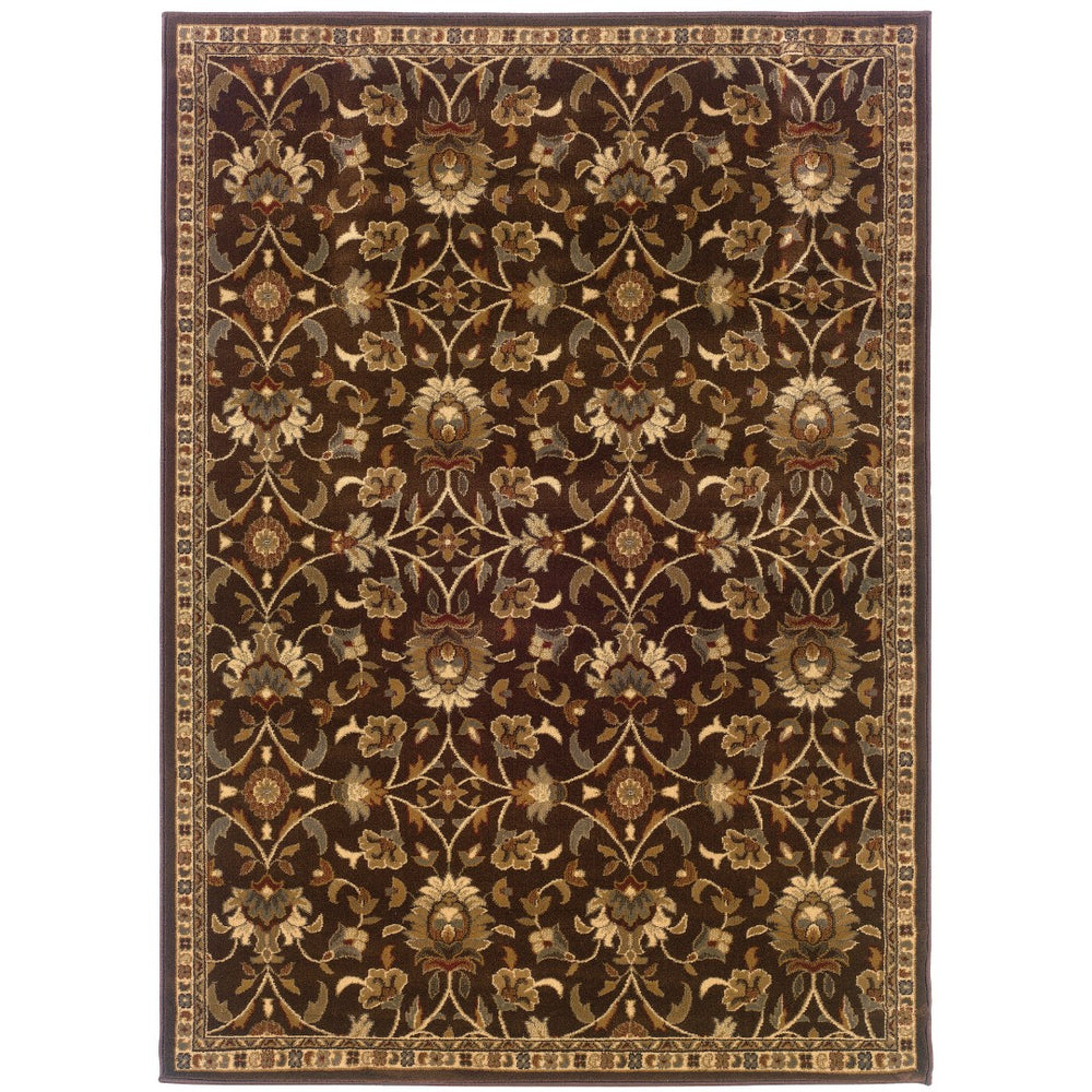 Oriental Weavers Amelia 2331K Traditional/ Floral Polypropylene Indoor Area Rug Brown/ Beige 9'10" x 12'9" A2331K300390ST