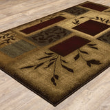 Oriental Weavers Amelia 260X6 Transitional/ Floral Polypropylene Indoor Area Rug Beige/ Red 9'10" x 12'9" A260X6300390ST