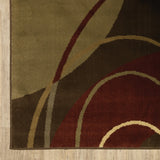 Oriental Weavers Amelia 662K6 Contemporary/ Abstract Polypropylene Indoor Area Rug Brown/ Red 9'10" x 12'9" A662K6300390ST