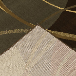 Oriental Weavers Amelia 662K6 Contemporary/ Abstract Polypropylene Indoor Area Rug Brown/ Red 9'10" x 12'9" A662K6300390ST