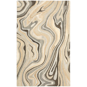 Oriental Weavers Anastasia 68007 Contemporary/Industrial Abstract Wool Indoor Area Rug Beige/ Charcoal 8' x 10' A68007244305ST