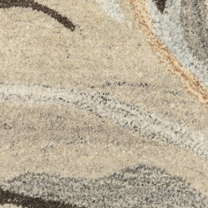 Oriental Weavers Anastasia 68007 Contemporary/Industrial Abstract Wool Indoor Area Rug Beige/ Charcoal 8' x 10' A68007244305ST