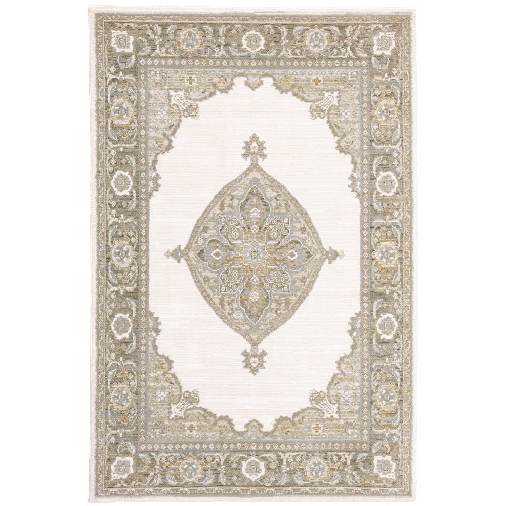Oriental Weavers Andorra 7939D Traditional/Vintage Oriental Nylon, Polypropylene Indoor Area Rug Beige/ Tan 10' x 13'2" A7939D305400ST