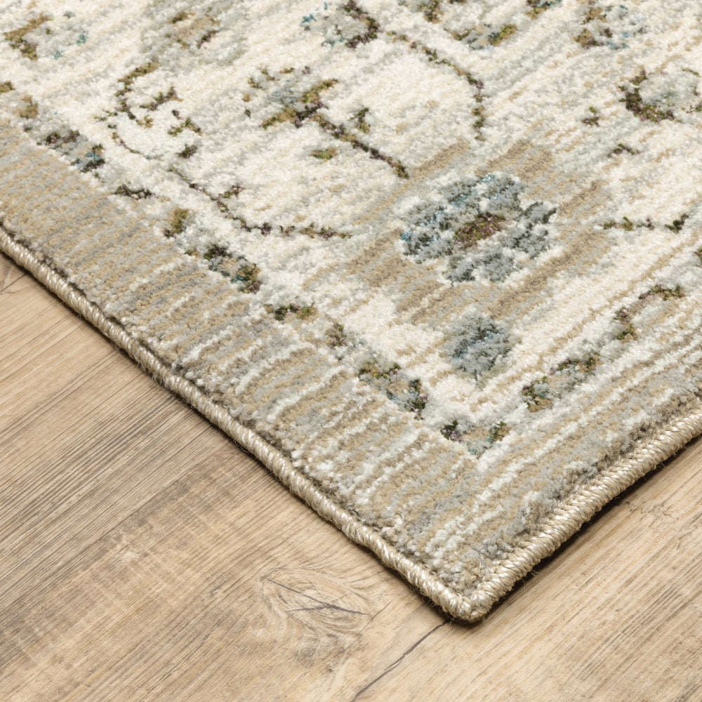 Oriental Weavers Andorra 8930L Traditional/Vintage Oriental Nylon, Polypropylene Indoor Area Rug Beige/ Ivory 10' x 13'2" A8930L305400ST