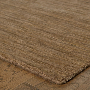 Oriental Weavers Aniston 27104 Contemporary/ Solid Wool Indoor Area Rug Tan 8' x 10' ANO27104244305ST