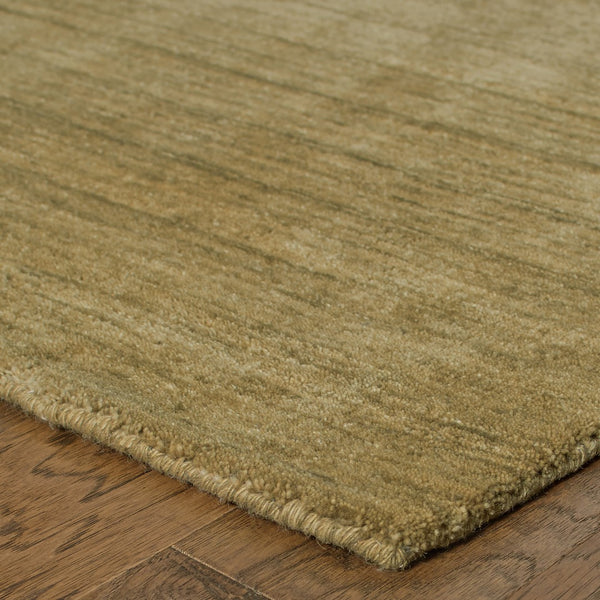 Oriental Weavers Aniston 27110 Contemporary/ Solid Wool Indoor Area Rug Gold 6' x 9' A27110183275ST