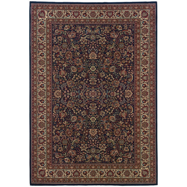 Oriental Weavers Ariana 113B2 Traditional/Persian Oriental Polypropylene Indoor Area Rug Blue/ Red 12' x 15' A113B2360450ST