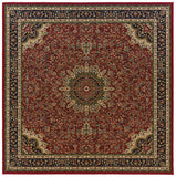 Oriental Weavers Ariana 116R3 Traditional/Persian Oriental Polypropylene Indoor Area Rug Red/ Blue 8' Square A116R3240240SQ