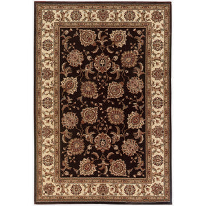 Oriental Weavers Ariana 117D3 Traditional/ Oriental Polypropylene Indoor Area Rug Brown/ Ivory 8' Square A117D3240240SQ