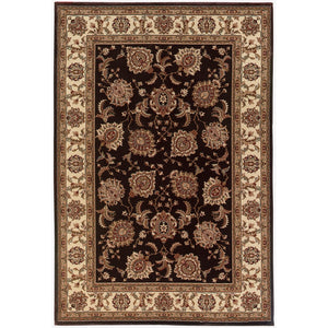 Oriental Weavers Ariana 117D3 Traditional/ Oriental Polypropylene Indoor Area Rug Brown/ Ivory 8' Square A117D3240240SQ