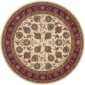 Oriental Weavers Ariana 117J3 Traditional/Persian Oriental Polypropylene Indoor Area Rug Ivory/ Red 8' Round A117J3240240ST