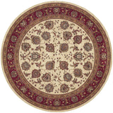 Oriental Weavers Ariana 117J3 Traditional/Persian Oriental Polypropylene Indoor Area Rug Ivory/ Red 8' Round A117J3240240ST