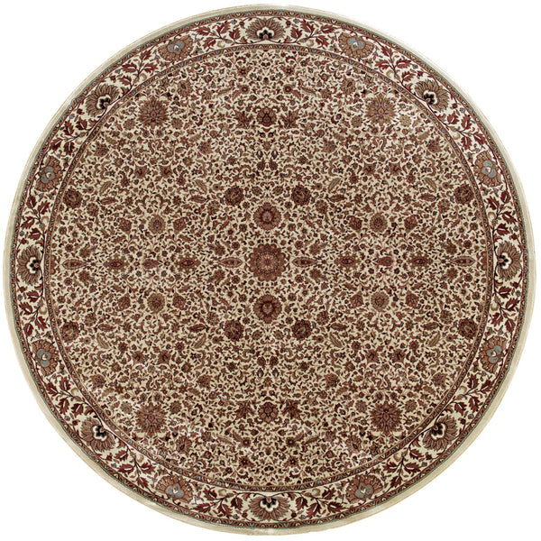 Oriental Weavers Ariana 172W3 Traditional/Persian Oriental Polypropylene Indoor Area Rug Ivory/ Green 8' Round A172W3240240ST