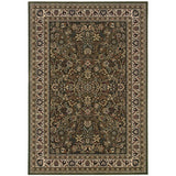 Oriental Weavers Ariana 213G8 Traditional/Persian Oriental Polypropylene Indoor Area Rug Green/ Ivory 12' x 15' A213G8360450ST