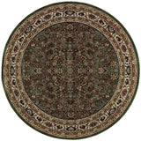 Oriental Weavers Ariana 213G8 Traditional/Persian Oriental Polypropylene Indoor Area Rug Green/ Ivory 8' Round A213G8240240ST