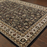 Oriental Weavers Ariana 213K8 Traditional/Persian Oriental Polypropylene Indoor Area Rug Black/ Ivory 12' x 15' A213K8360450ST