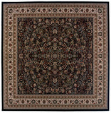 Oriental Weavers Ariana 213K8 Traditional/Persian Oriental Polypropylene Indoor Area Rug Black/ Ivory 8' Square A213K8240240SQ