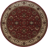 Oriental Weavers Ariana 311C3 Traditional/Persian Oriental Polypropylene Indoor Area Rug Red/ Ivory 8' Round A311C3240240ST