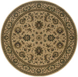 Oriental Weavers Ariana 311I3 Traditional/Persian Oriental Polypropylene Indoor Area Rug Ivory/ Green 8' Round A311I3240240ST