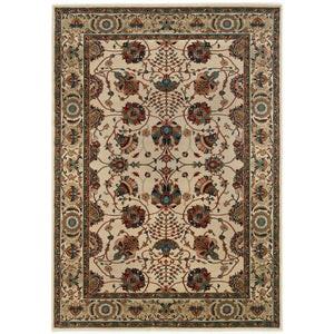 Oriental Weavers Ariana 431O3 Traditional/Persian Floral Polypropylene Indoor Area Rug Ivory/ Red 12' x 15' A431O3360450ST