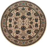 Oriental Weavers Ariana 431O3 Traditional/Persian Floral Polypropylene Indoor Area Rug Ivory/ Red 8' Round A431O3240240ST