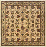 Oriental Weavers Ariana 431O3 Traditional/Persian Floral Polypropylene Indoor Area Rug Ivory/ Red 8' Square A431O3240240SQ
