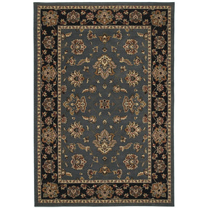 Oriental Weavers Ariana 623H3 Traditional/Persian Floral Polypropylene Indoor Area Rug Blue/ Black 12' x 15' A623H3360450ST