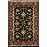 Oriental Weavers Ariana 623M3 Traditional/Persian Floral Polypropylene Indoor Area Rug Black/ Red 12' x 15' A623M3360450ST