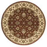 Oriental Weavers Ariana 623V3 Traditional/Persian Floral Polypropylene Indoor Area Rug Red/ Ivory 8' Round A623V3240240ST