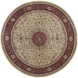 Oriental Weavers Ariana 095J3 Traditional/Persian Oriental Polypropylene Indoor Area Rug Ivory/ Red 8' Round A095J3240240ST