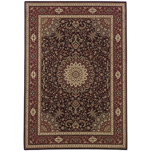 Oriental Weavers Ariana 095N2 Traditional/Persian Oriental Polypropylene Indoor Area Rug Brown/ Red 8' Square A095N2240240SQ