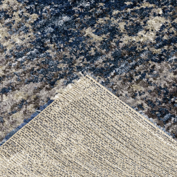 Oriental Weavers Aspen 2060L Shag/Contemporary Abstract Polyester Indoor Area Rug Blue/ Grey 6'7" x 9'6" A2060L200290ST