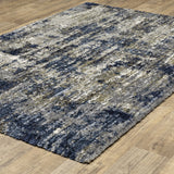 Oriental Weavers Aspen 2061L Shag/Contemporary Abstract Polyester Indoor Area Rug Grey/ Blue 9'10" x 12'10" A2061L300390ST