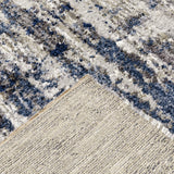 Oriental Weavers Aspen 2061L Shag/Contemporary Abstract Polyester Indoor Area Rug Grey/ Blue 9'10" x 12'10" A2061L300390ST