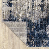 Oriental Weavers Aspen 2061L Shag/Contemporary Abstract Polyester Indoor Area Rug Grey/ Blue 9'10" x 12'10" A2061L300390ST