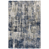 Oriental Weavers Aspen 2061L Shag/Contemporary Abstract Polyester Indoor Area Rug Grey/ Blue 9'10" x 12'10" A2061L300390ST