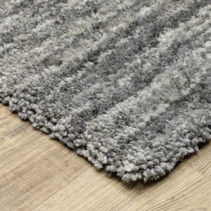 Oriental Weavers Aspen 829E9 Shag/Contemporary Solid Polyester Indoor Area Rug Grey 9'10" x 12'10" A829E9300390ST