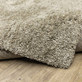 Oriental Weavers Aspen 829J9 Shag/Contemporary Solid Polyester Indoor Area Rug Stone 9'10" x 12'10" A829J9300390ST