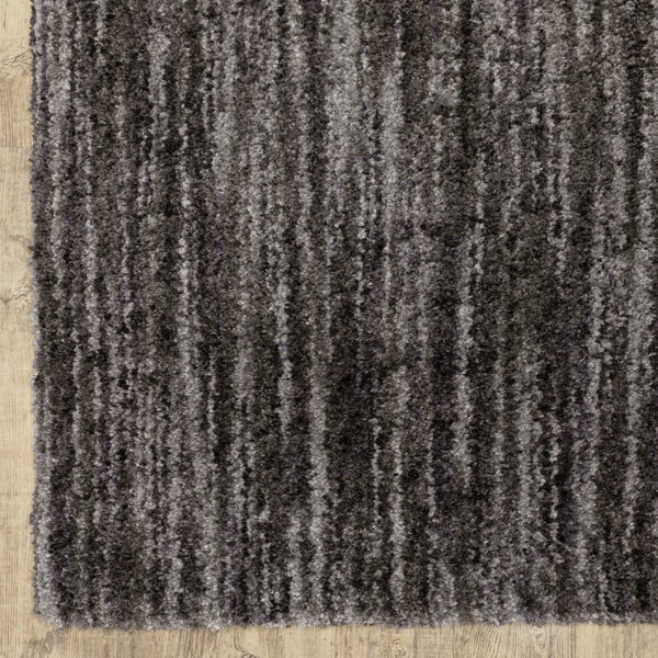 Oriental Weavers Aspen 829K9 Shag/Contemporary Solid Polyester Indoor Area Rug Charcoal 9'10" x 12'10" A829K9300390ST