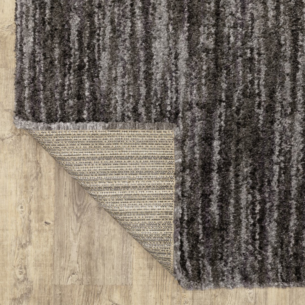 Oriental Weavers Aspen 829K9 Shag/Contemporary Solid Polyester Indoor Area Rug Charcoal 9'10" x 12'10" A829K9300390ST