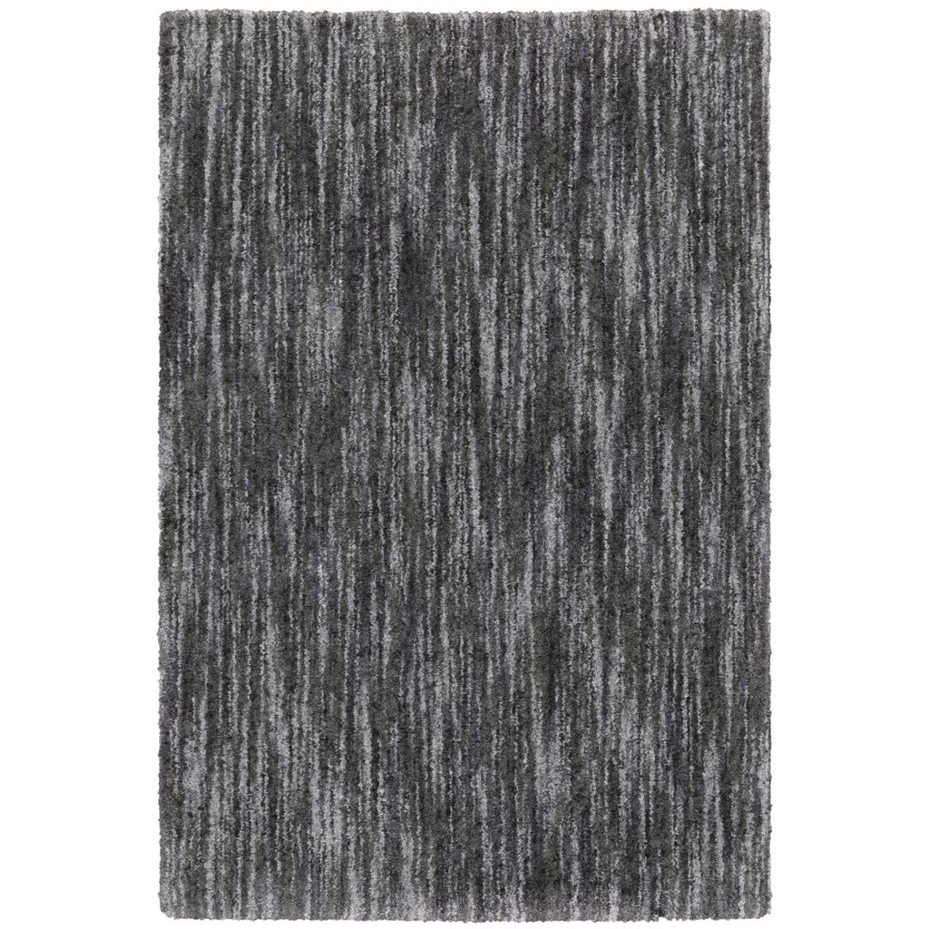 Oriental Weavers Aspen 829K9 Shag/Contemporary Solid Polyester Indoor Area Rug Charcoal 9'10" x 12'10" A829K9300390ST