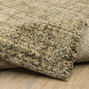 Oriental Weavers Astor 1449M Transitional/Industrial Abstract Polypropylene Indoor Area Rug Beige/ Brown 9'10" x 12'10" A1149M300390ST