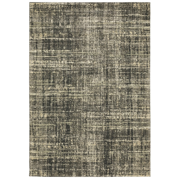 Oriental Weavers Astor 2541M Contemporary/Industrial Abstract Polypropylene Indoor Area Rug Charcoal/ Beige 7'10" x 10'10" A2541M240330ST