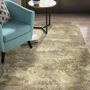 Oriental Weavers Astor 8322J Contemporary/ Abstract Polypropylene Indoor Area Rug Gold/ Beige 9'10" x 12'10" A8322J300390ST