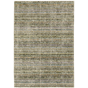 Oriental Weavers Atlas 747A0 Contemporary/Mid-Century Modern Abstract Nylon, Polypropylene Indoor Area Rug Green/ Multi 10' x 13'2" A747A0305400ST