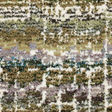 Oriental Weavers Atlas 747A0 Contemporary/Mid-Century Modern Abstract Nylon, Polypropylene Indoor Area Rug Green/ Multi 2'6" x 12' A747A0076365ST