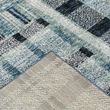 Oriental Weavers Atlas 752B0 Contemporary/ Geometric Nylon, Polypropylene Indoor Area Rug Blue 2'6" x 12' A752B0076365ST