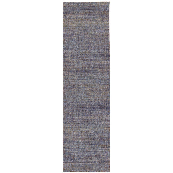 Oriental Weavers Atlas 8033F Transitional/Industrial Solid Nylon, Polypropylene Indoor Area Rug Purple/ Grey 2'6" x 12' A8033F076365ST