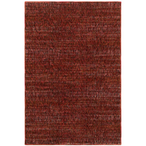 Oriental Weavers Atlas 8033K Transitional/Industrial Solid Nylon, Polypropylene Indoor Area Rug Red/ Rust 10' x 13'2" A8033K305400ST