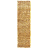 Oriental Weavers Atlas 8033R Transitional/Industrial Solid Nylon, Polypropylene Indoor Area Rug Gold/ Yellow 2'6" x 12' A8033R076365ST